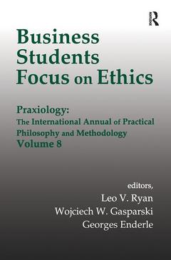 Couverture de l’ouvrage Business Students Focus on Ethics