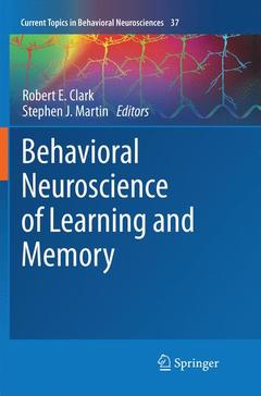 Cover of the book Behavioral Neuroscience of Learning and Memory