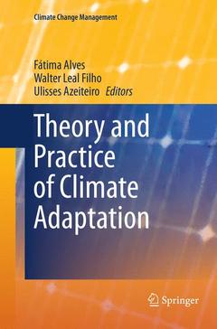 Cover of the book Theory and Practice of Climate Adaptation