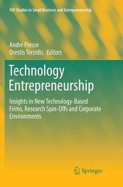 Couverture de l’ouvrage Technology Entrepreneurship