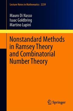 Couverture de l’ouvrage Nonstandard Methods in Ramsey Theory and Combinatorial Number Theory