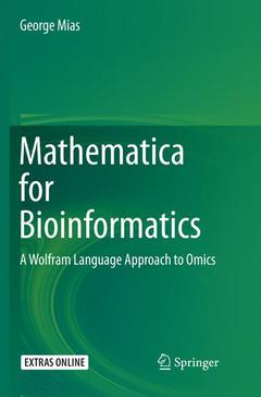 Couverture de l’ouvrage Mathematica for Bioinformatics