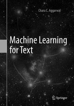 Couverture de l’ouvrage Machine Learning for Text