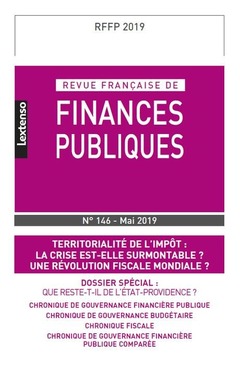 Cover of the book REVUE FRANCAISE DE FINANCES PUBLIQUES N 146 - MAI 2019