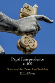 Couverture de l’ouvrage Papal Jurisprudence c. 400