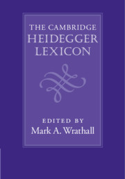 Couverture de l’ouvrage The Cambridge Heidegger Lexicon