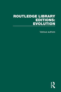 Couverture de l’ouvrage Routledge Library Editions: Evolution