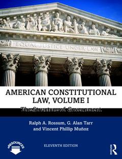 Couverture de l’ouvrage American Constitutional Law, Volume I