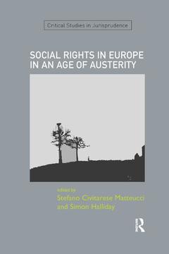 Couverture de l’ouvrage SOCIAL RIGHTS IN EUROPE IN AN AGE OF AUSTERITY