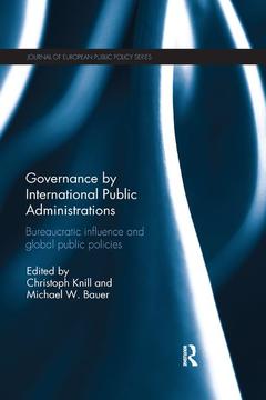 Couverture de l’ouvrage Governance by International Public Administrations