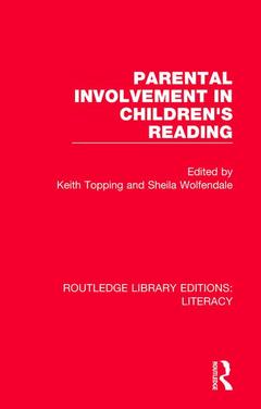 Couverture de l’ouvrage Parental Involvement in Children's Reading