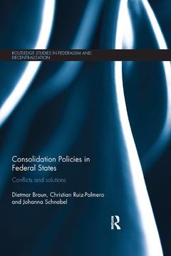 Cover of the book Consolidation Policies in Federal States