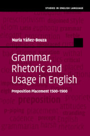 Cover of the book Grammar, Rhetoric and Usage in English