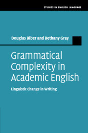Cover of the book Grammatical Complexity in Academic English