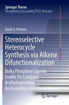 Cover of the book Stereoselective Heterocycle Synthesis via Alkene Difunctionalization