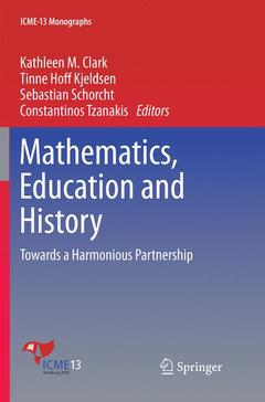 Couverture de l’ouvrage Mathematics, Education and History
