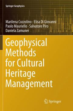 Couverture de l’ouvrage Geophysical Methods for Cultural Heritage Management