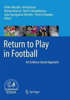 Couverture de l’ouvrage Return to Play in Football