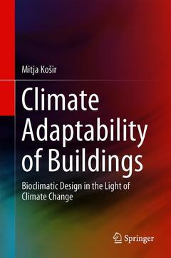 Couverture de l’ouvrage Climate Adaptability of Buildings