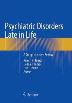 Couverture de l’ouvrage Psychiatric Disorders Late in Life