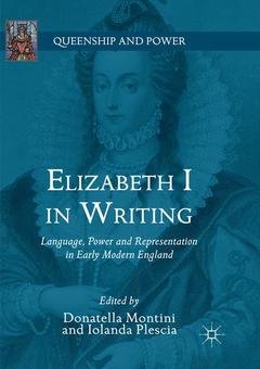 Couverture de l’ouvrage Elizabeth I in Writing