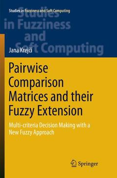 Couverture de l’ouvrage Pairwise Comparison Matrices and their Fuzzy Extension