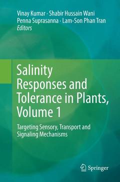 Couverture de l’ouvrage Salinity Responses and Tolerance in Plants, Volume 1