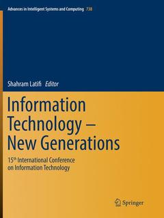 Couverture de l’ouvrage Information Technology - New Generations