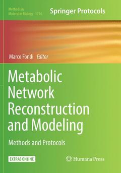 Cover of the book Metabolic Network Reconstruction and Modeling