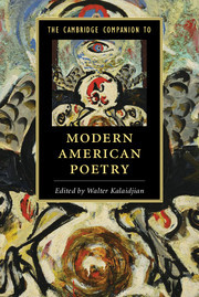 Couverture de l’ouvrage The Cambridge Companion to Modern American Poetry