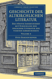 Couverture de l’ouvrage Geschichte der altkirchlichen Literatur