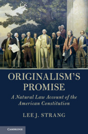 Cover of the book Originalism's Promise