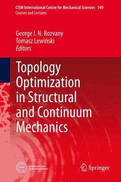 Couverture de l’ouvrage Topology Optimization in Structural and Continuum Mechanics