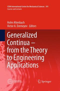 Couverture de l’ouvrage Generalized Continua - from the Theory to Engineering Applications