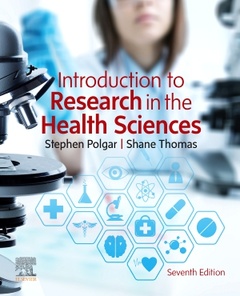 Couverture de l’ouvrage Introduction to Research in the Health Sciences