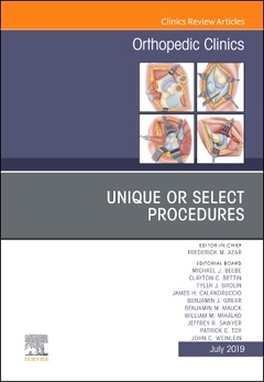 Couverture de l’ouvrage Unique or Select Procedures, An Issue of Orthopedic Clinics