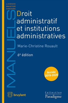 Couverture de l’ouvrage Droit administratif et Institutions administratives