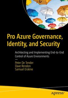 Cover of the book Pro Azure Governance and Security