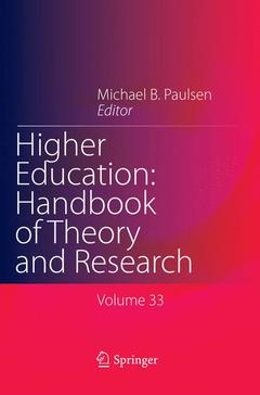 Couverture de l’ouvrage Higher Education: Handbook of Theory and Research