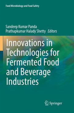 Couverture de l’ouvrage Innovations in Technologies for Fermented Food and Beverage Industries