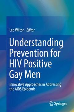 Couverture de l’ouvrage Understanding Prevention for HIV Positive Gay Men