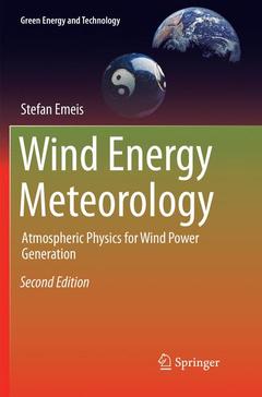 Couverture de l’ouvrage Wind Energy Meteorology