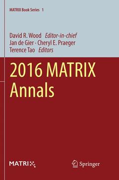 Couverture de l’ouvrage 2016 MATRIX Annals