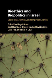 Couverture de l’ouvrage Bioethics and Biopolitics in Israel