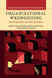 Couverture de l’ouvrage Organizational Wrongdoing