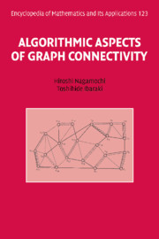 Couverture de l’ouvrage Algorithmic Aspects of Graph Connectivity