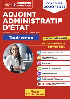 Cover of the book Concours Adjoint administratif d'État - Catégorie C - Tout-en-un - Annales 2019 incluses