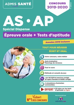 Cover of the book Concours AS et AP - Spécial dispense - Épreuve orale et tests d'aptitude