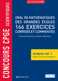 Cover of the book Concours CPGE scientifiques Oral de mathématiques grandes écoles 166 exercices