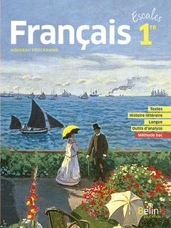 Couverture de l’ouvrage Escales Français 1re